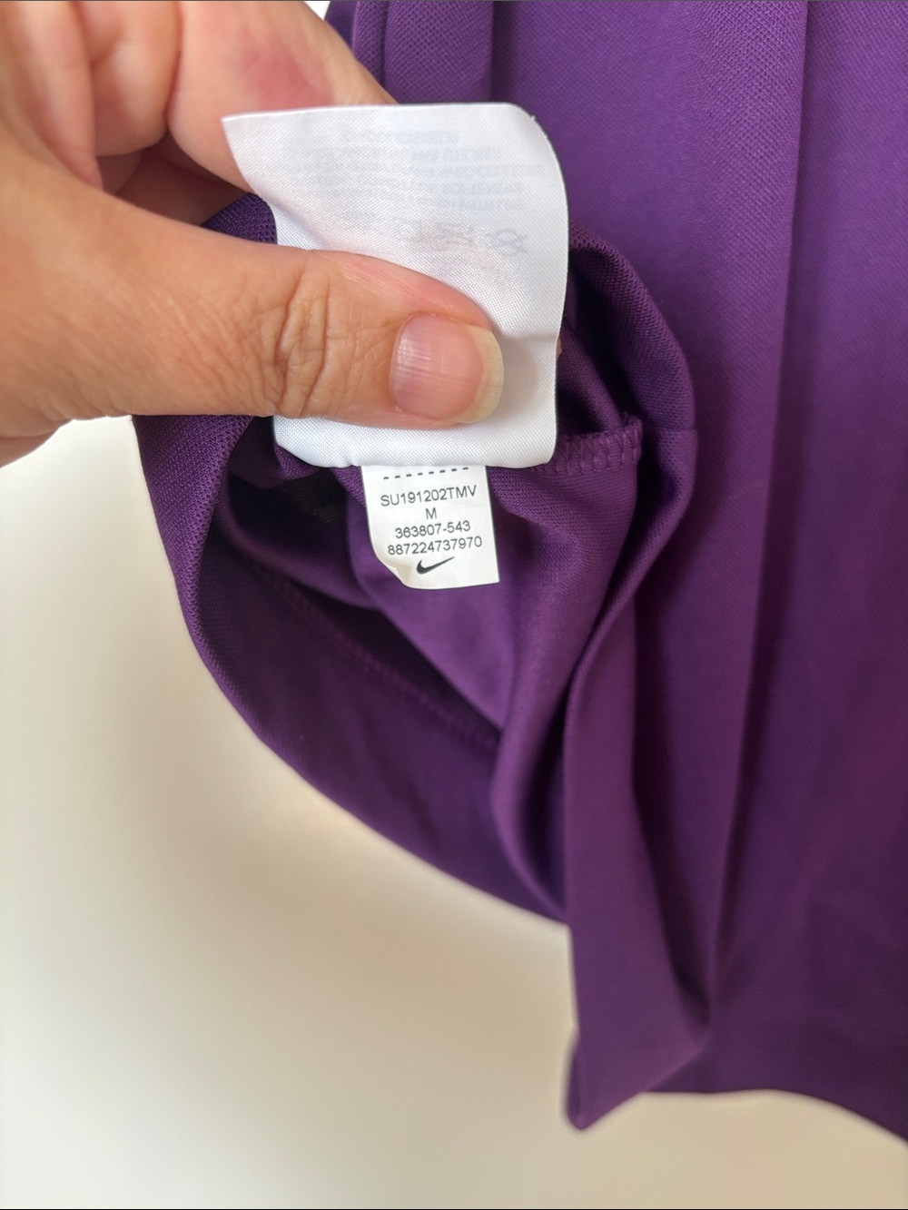 Nike Golf Purple Dr-Fit Polo Shirt size M - Picture 5 of 7